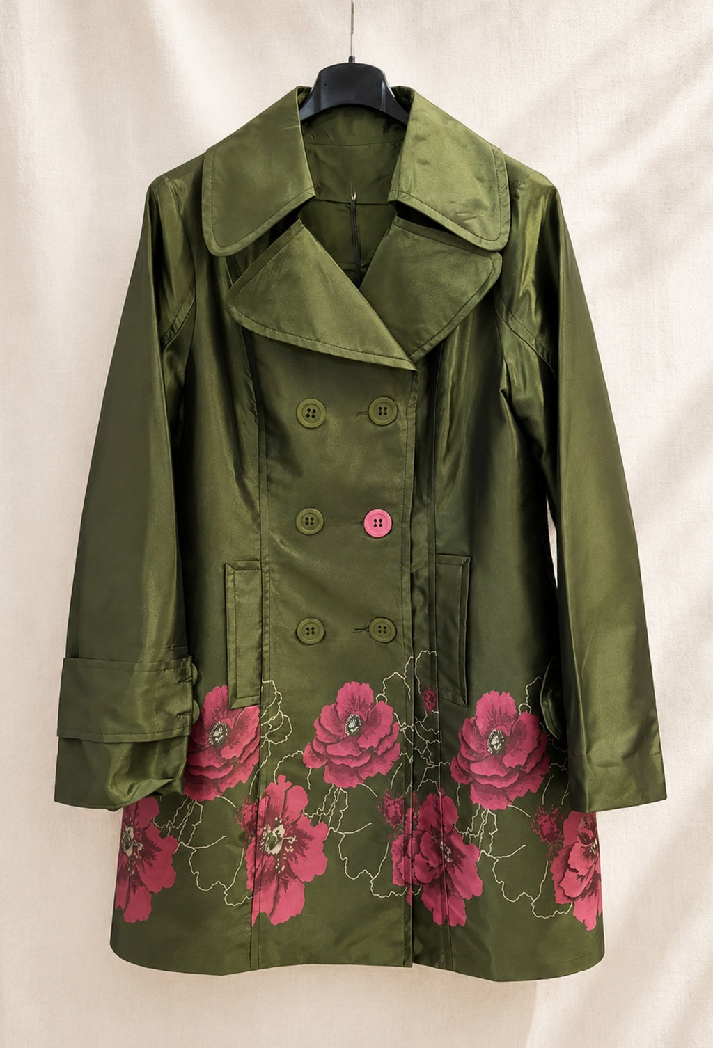 Trench Fleuri - Olive