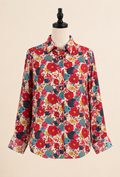 Chemise Fleurie - Rouge et bleue