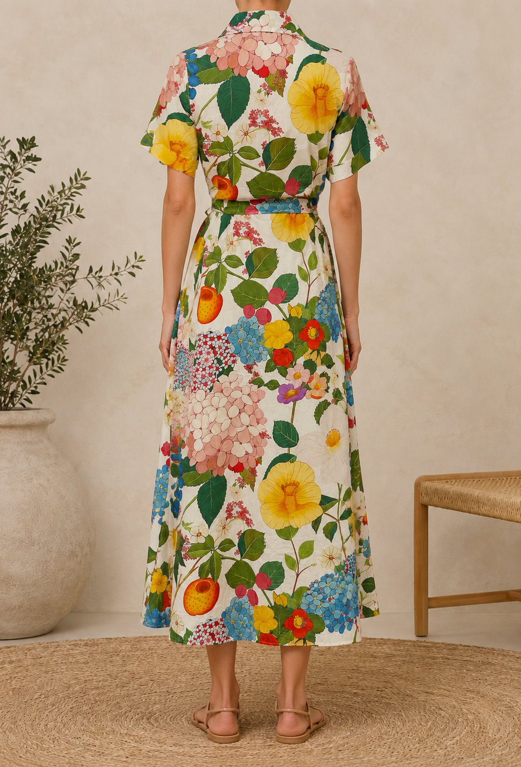 Robe Chemise - Jardin d'été