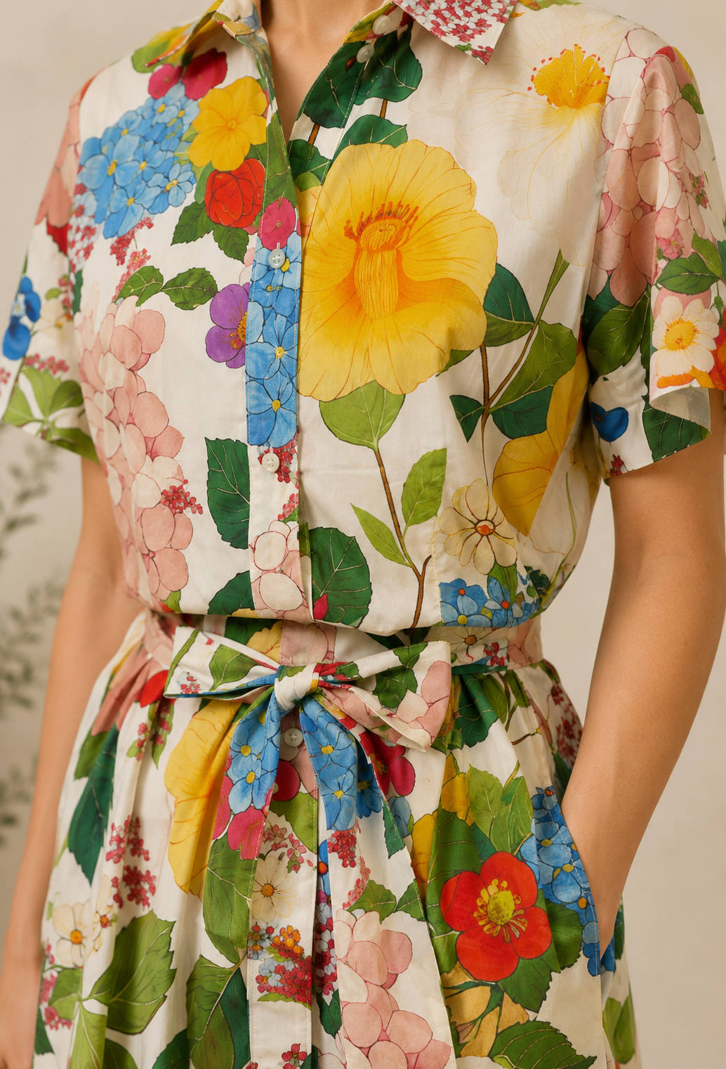 Robe Chemise - Jardin d'été