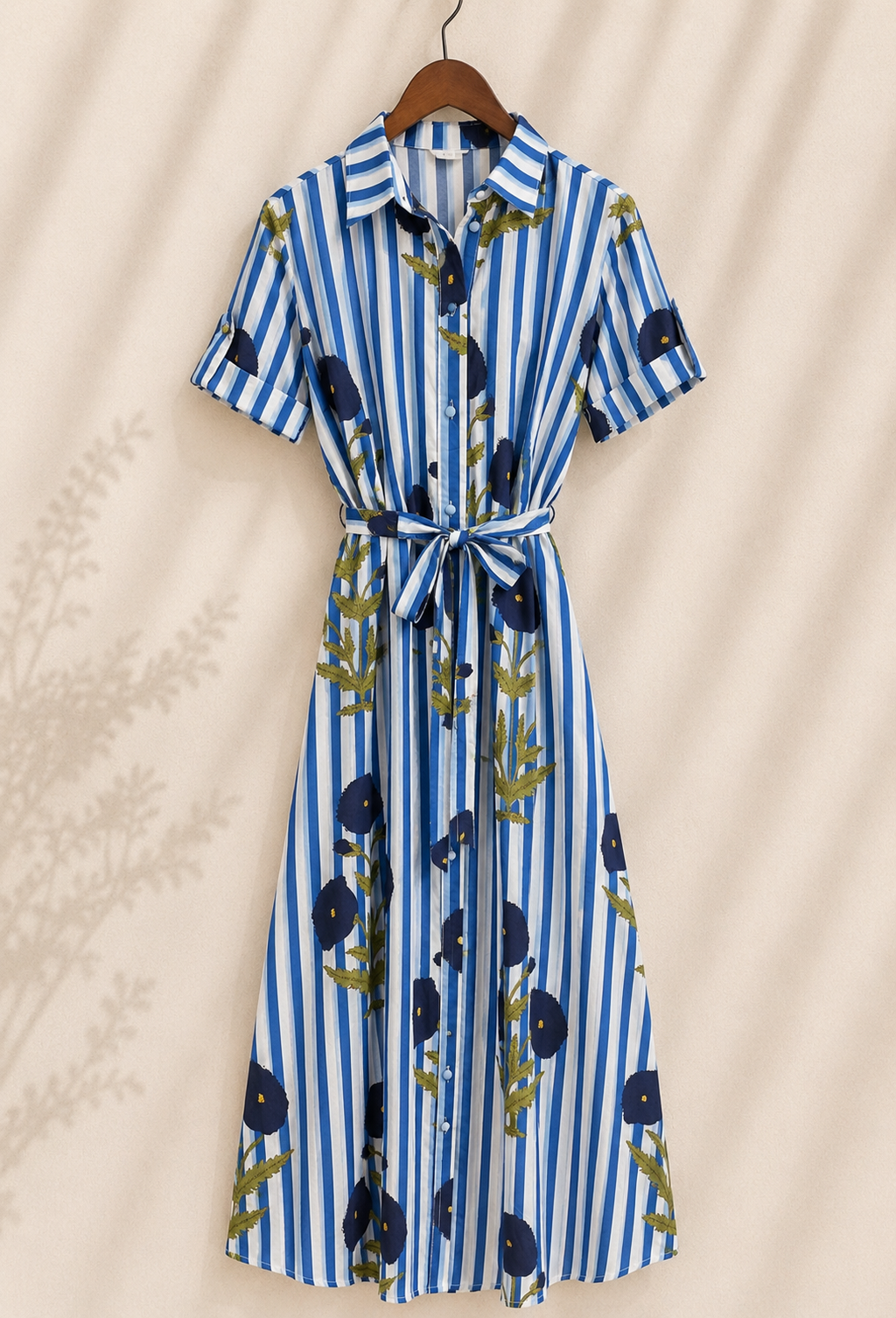 Robe Chemise - Bleue