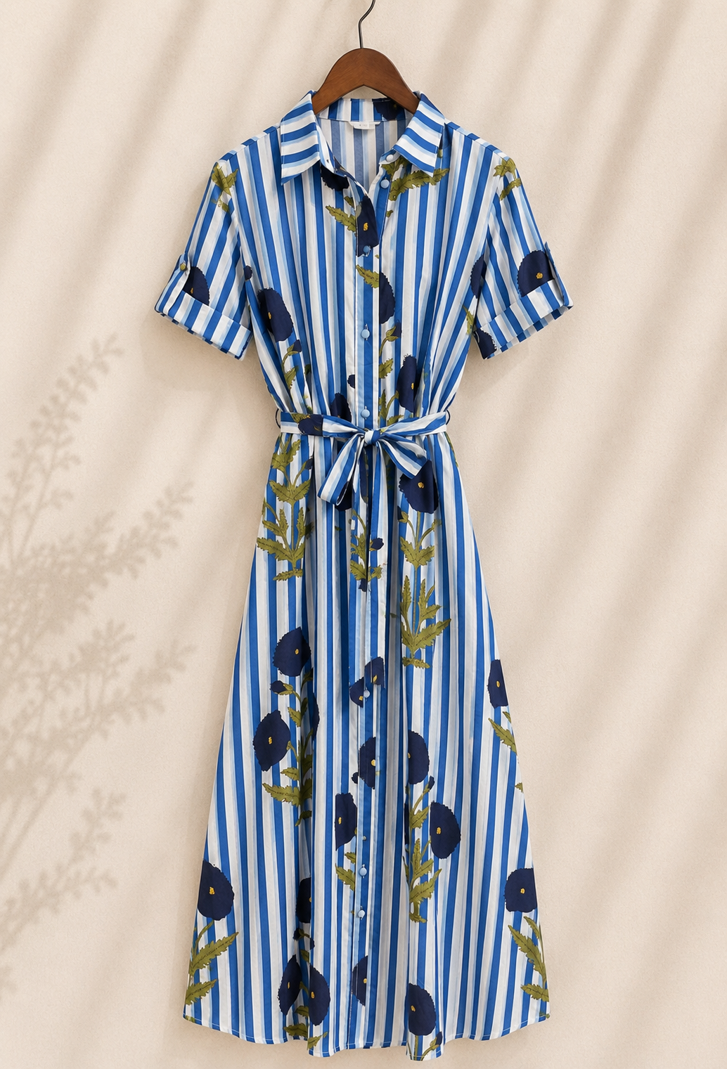 Robe Chemise - Bleue