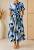 Robe Chemise - Bleue