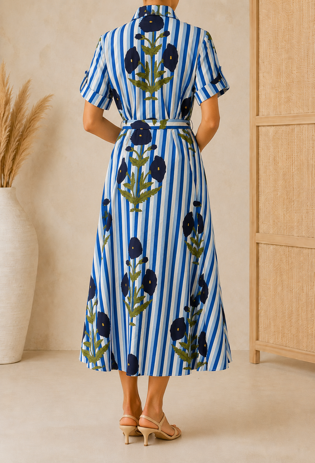 Robe Chemise - Bleue