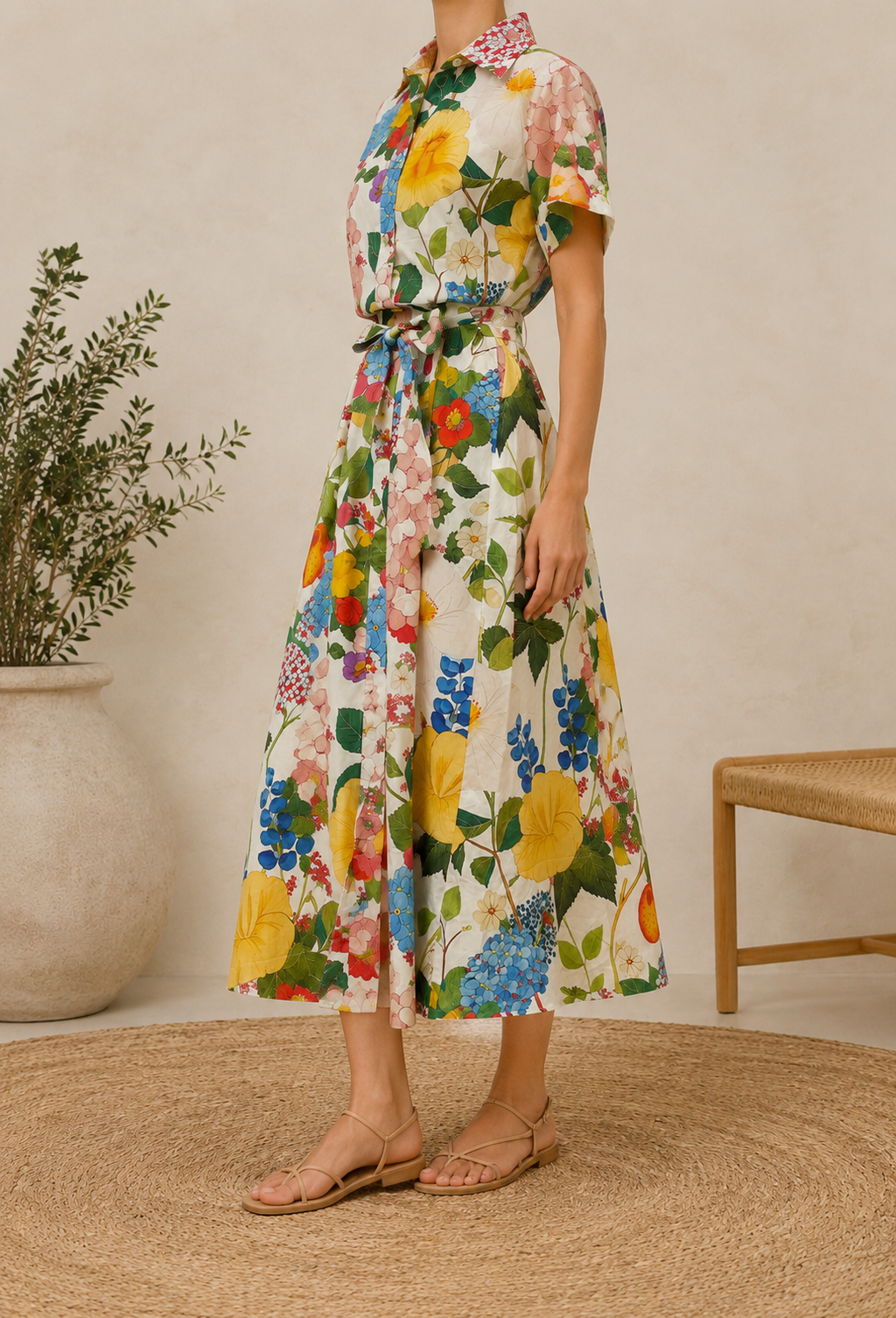 Robe Chemise - Jardin d'été