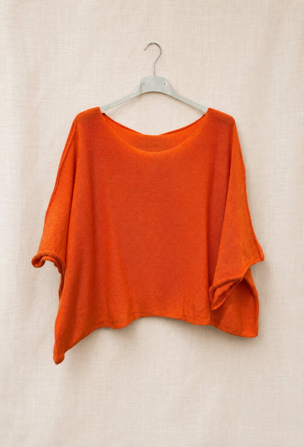 Haut Maille Coton Oversize - Orange