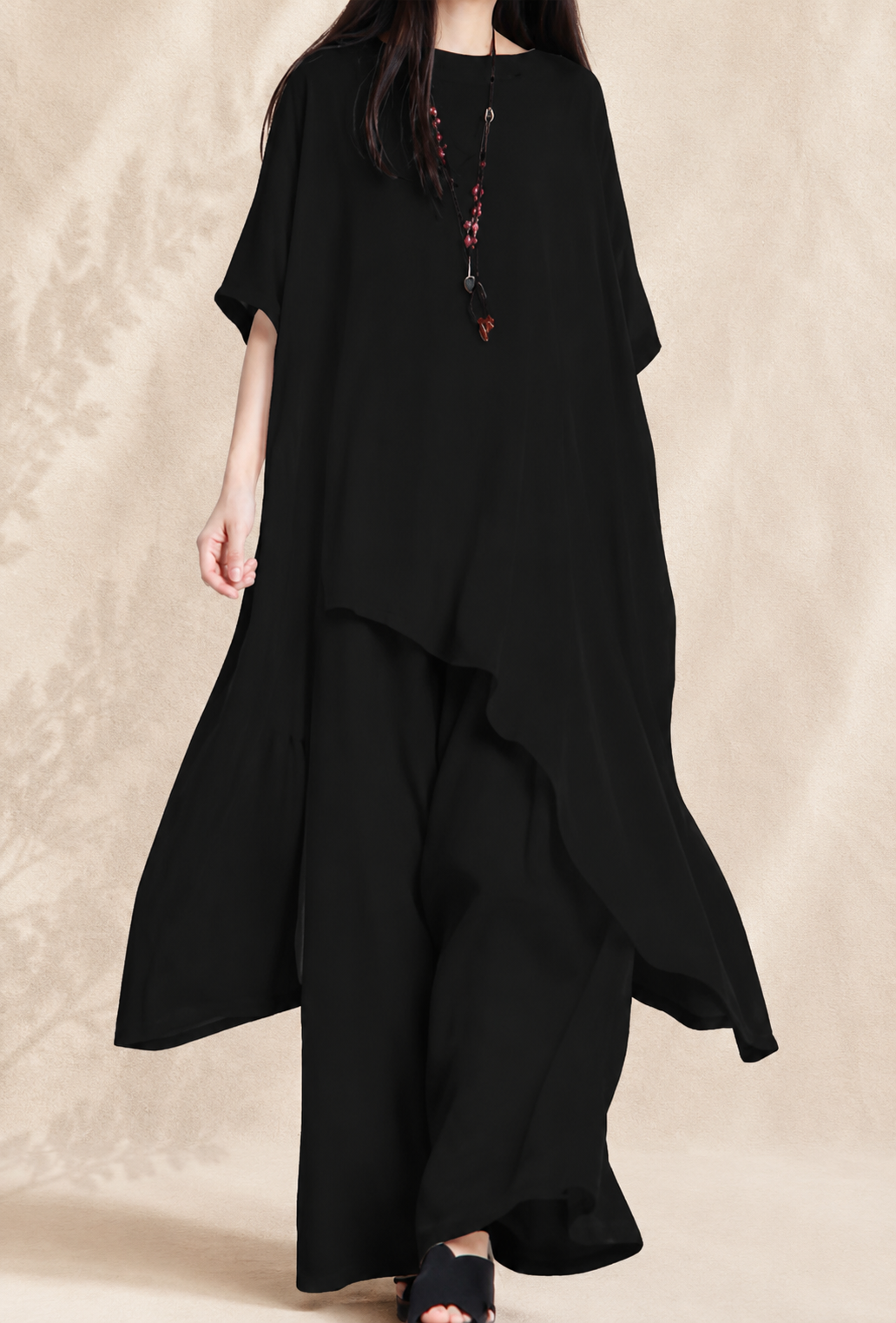 Ensemble Robe et Pantalon - Noir