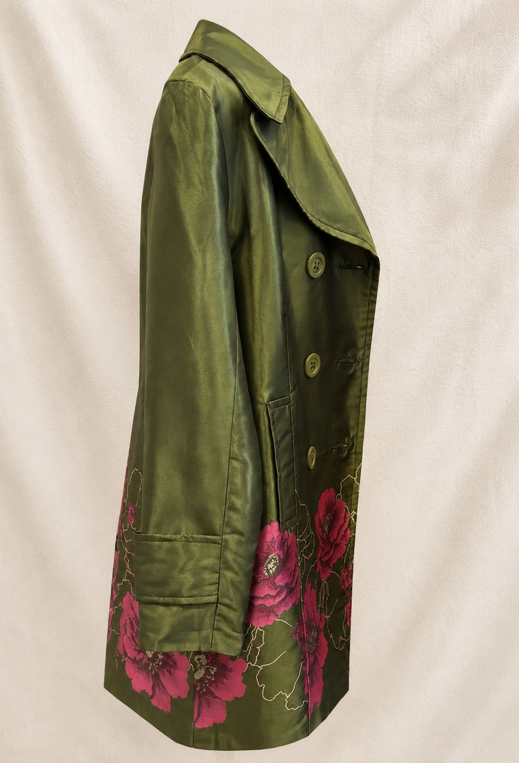 Trench Fleuri - Olive