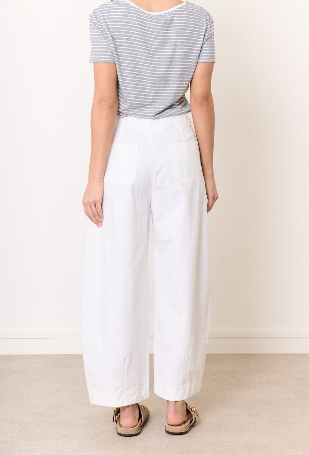 Pantalon Large Coton - Blanc